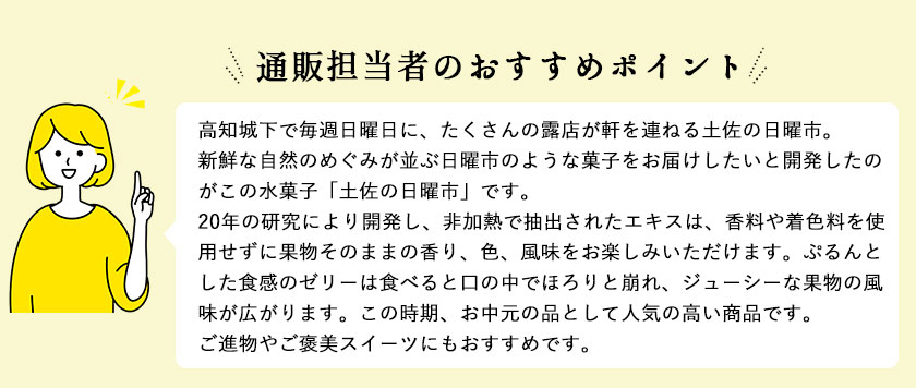 6月のおすすめ 土佐の日曜市 12個入