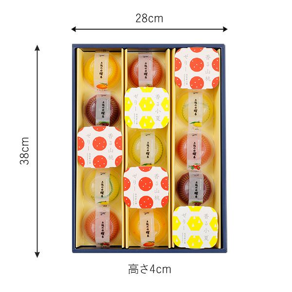 土佐の果物ゼリー 土佐の日曜市（15個入）
